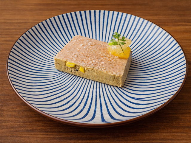 Les Saisons Foie gras de canard, chutney mangue‑passion — Duck foie gras, mango‑passion fruit chutney